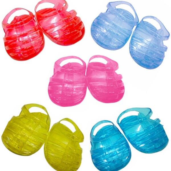 jewelled jelly sandals