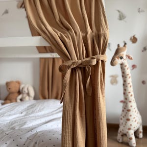 Cotton MUSLIN canopy, bed canopy, house bed canopy, baby room curtains, canopy for toddler, muslin curtains