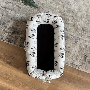 FUNDA DE LUJO, ALGODÓN ORGÁNICO, FUNDA DE ALGODÓN, FUNDA GRANDE, FUNDA DE LUJO PARA NIÑAS, FUNDA PARA NIÑOS, VENTA TOTAL, MAPACHE, BLANCO Y NEGRO