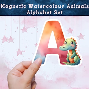 Imanes para refrigerador con letras del alfabeto: envío gratuito, tamaños de 2 y 3 pulgadas, resistentes, flexibles y resistentes al agua, para aprendizaje infantil, Montessori y decoración de salas de juegos