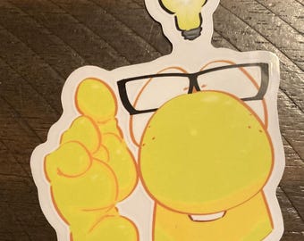 Nerds Erm Actually 3" Sticker