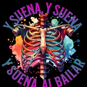 El Equeleto Tshirt, Victimas del Dr Cerebro, mana, Latina Shirt, party, fiesta, Caifanes, musica en español, Mexican Rock, rock mexicano tee