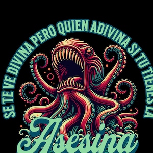 La Puch asesina Tshirt, La Cuca, mana, Latina Shirt, party, fiesta, Caifanes, musica en español, Mexican Rock, rock mexicano, mexico, cafe