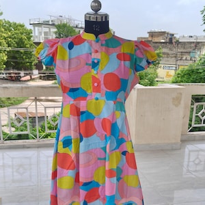 Floral Hand Block Print Cotton Maxi Dress: Indian Boho Summer Dress