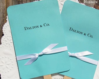 Aqua Wedding Fans | Aqua Wedding | Wedding Fans | Assembled Wedding Fans | Fans for Tiffany and Kyle | Wedding Favor Fans