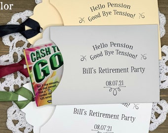 Retirement Party Favors - Retirement Party - Lottery Ticket Holders -  Retirement Favors - Retirement - Lottery Favors - Scratch Off Lotto by  Abbey and Izzie Designs