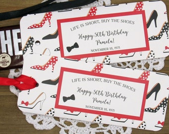 High Heel Party Favors - High Heel Birthday Favors - Ladies Birthday Favors - Red Birthday Party Favors - Adult Birthday Favors