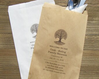 Treat Bags Corporate Event Favors Candy Bags KRAFT Family Party Favor Family Picnic LINED Family Reunion Favor Bags Cookie Bags