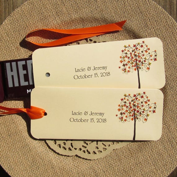 Fall Wedding Favors Orange Wedding Favors Fall Candy Bar Etsy