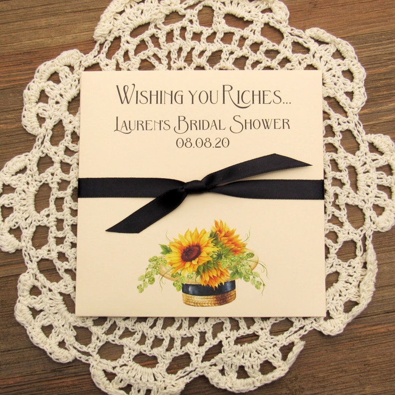 Sunflower Bridal Shower Favors Sunflower Bridal Shower Etsy