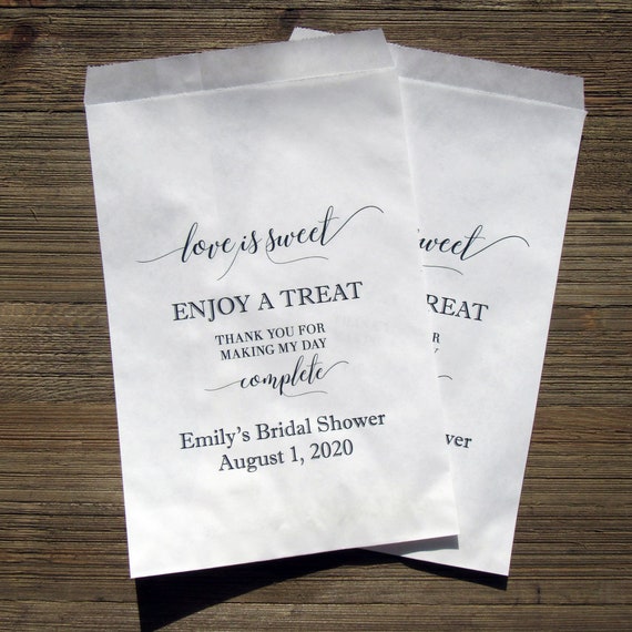 Personalized Bridal Shower Favor Bags for Bridal Shower Favors Etsy