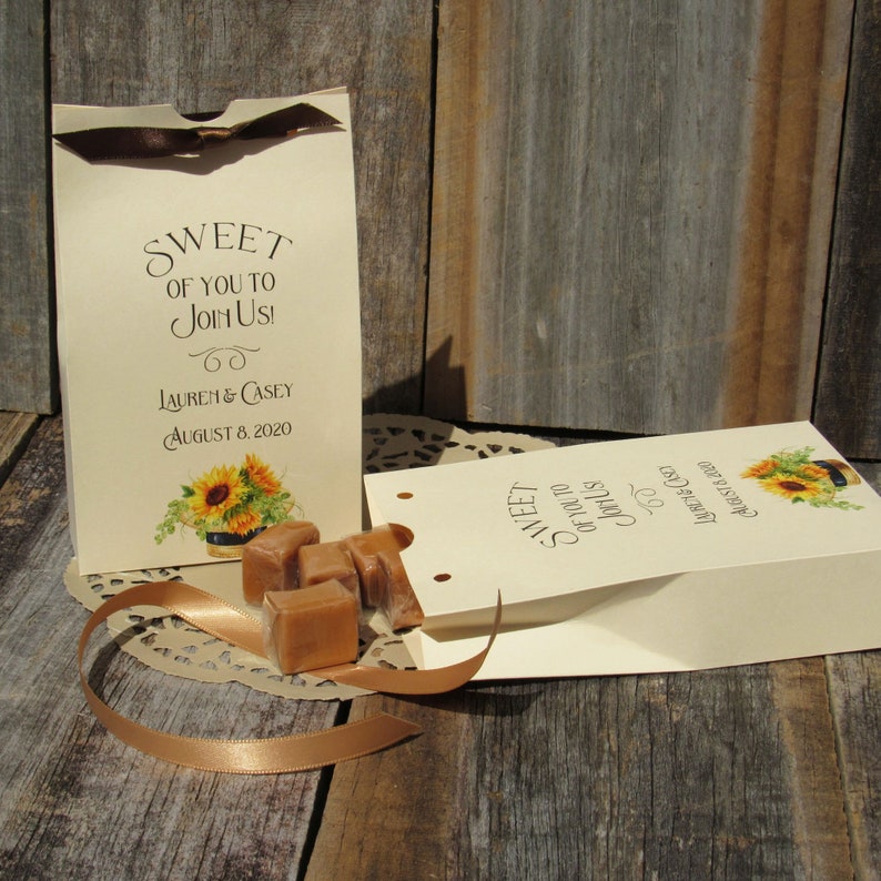 Sunflower Favors Sunflower Wedding Favors Rustic Wedding SFW Sunflower Wedding Fall Wedding Favors Sunflower Favor Boxes