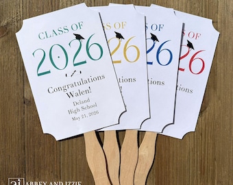 Personalized Graduation Party Favor Fans: Keepsake Favors