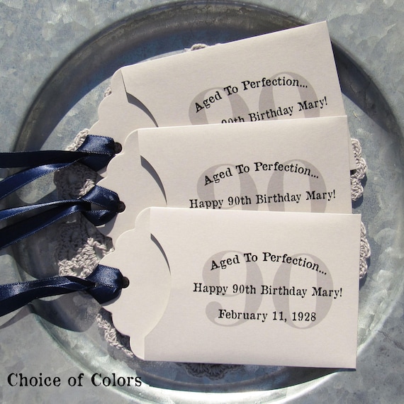90th Birthday Favors - Adult Birthday Favor - 90th Party Favors - Milestone Birthday - 90th Birthday - Birthday Lotto - Adult Favors Il_570xn