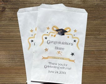 Personalized Graduation Party Favor Bags