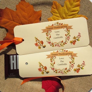 Thanksgiving Favors Thanksgiving Holiday Favors Thanksgiving Dinner Dinner Favors Hershey Bar Favor Fall Favors Party Favors image 7