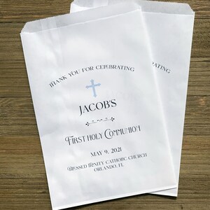 Personalized First Communion Favor Bags - Boy's Celebration bild 5