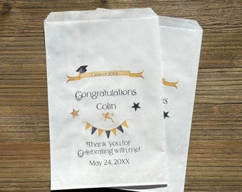 Personalized Graduation Treat Bags
