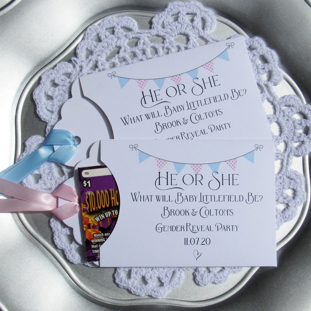 Gender Reveal Party Favors Gender Reveal Party Gender Reveal Etsy
