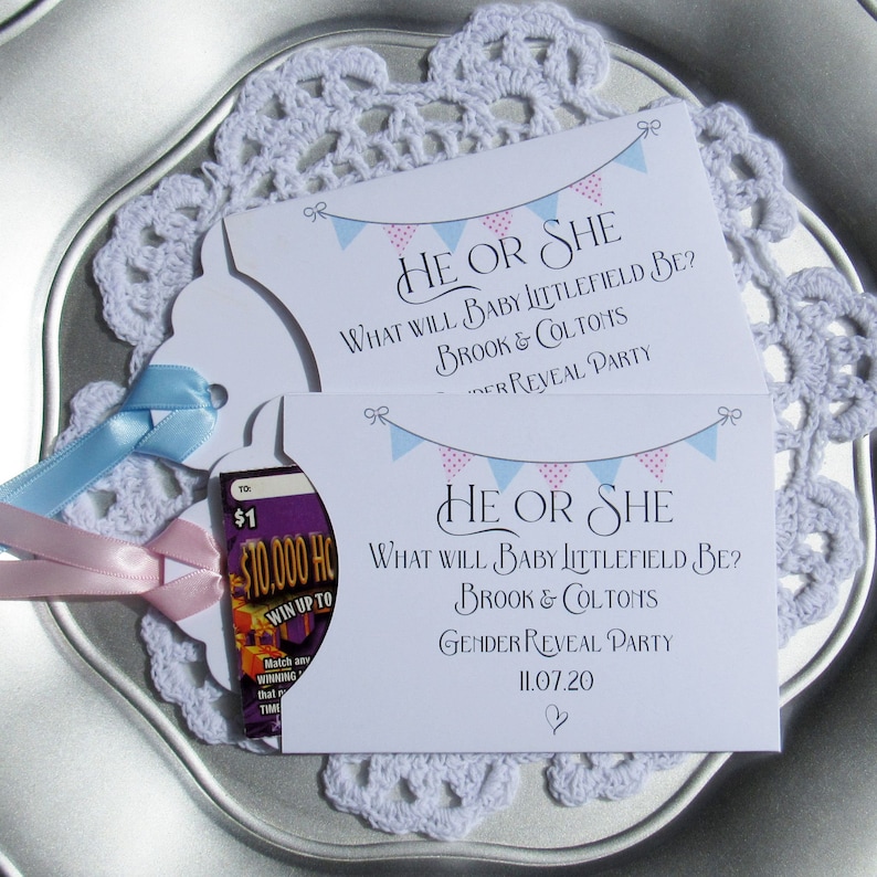 Gender Reveal Party Favors Gender Reveal Party Gender Reveal Etsy