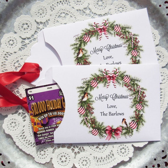 Christmas Party Favors Christmas Gift Card Holder Personalized Christmas Favor Gift Card Envelope Small Christmas Gift By Abbey And Izzie Designs Catch My Party