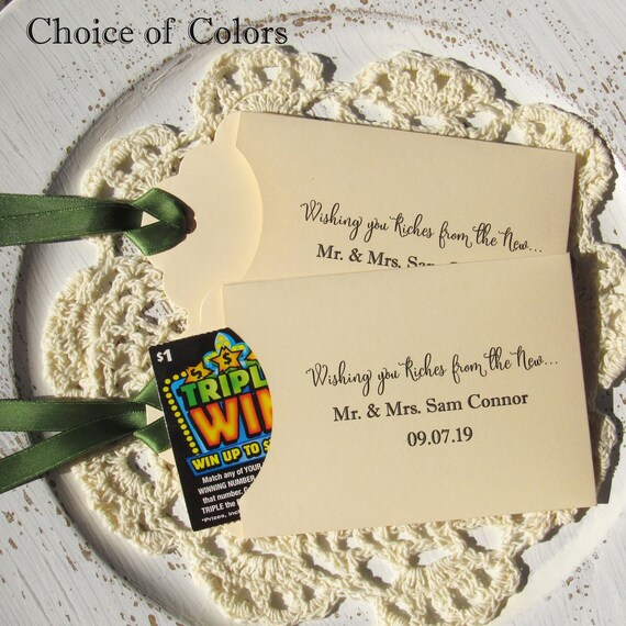 Wedding Lotto Favors Wedding Guest Favor Unique Wedding Favor