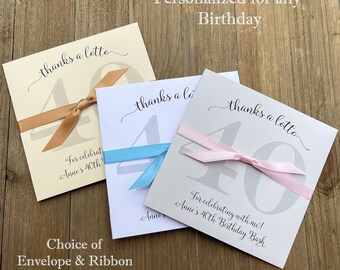 Personalized Birthday Lotto Ticket Favors: Thanks a lotto guest favor