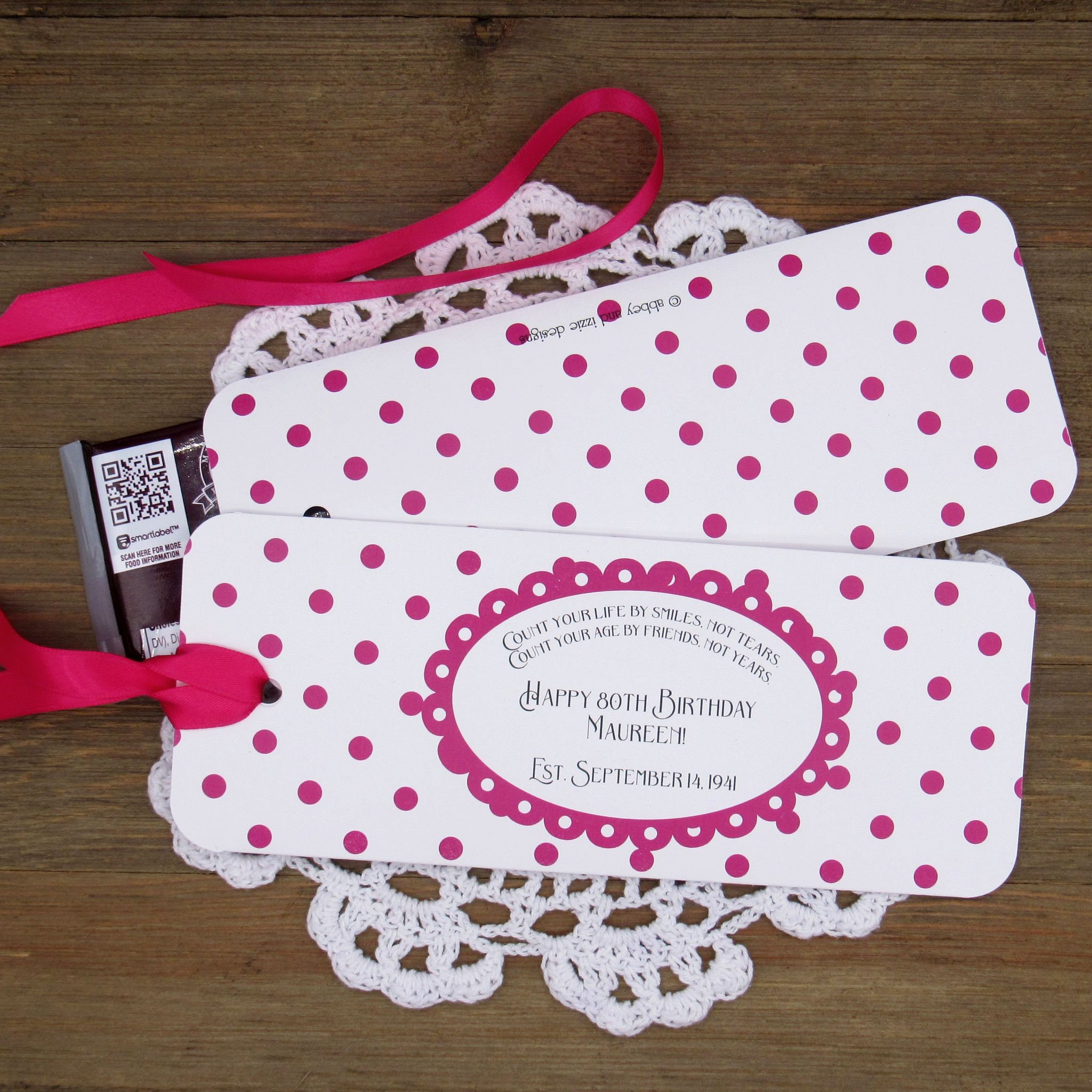 Adult Birthday Party Favors Hot Pink Birthday Favors 80th Etsy