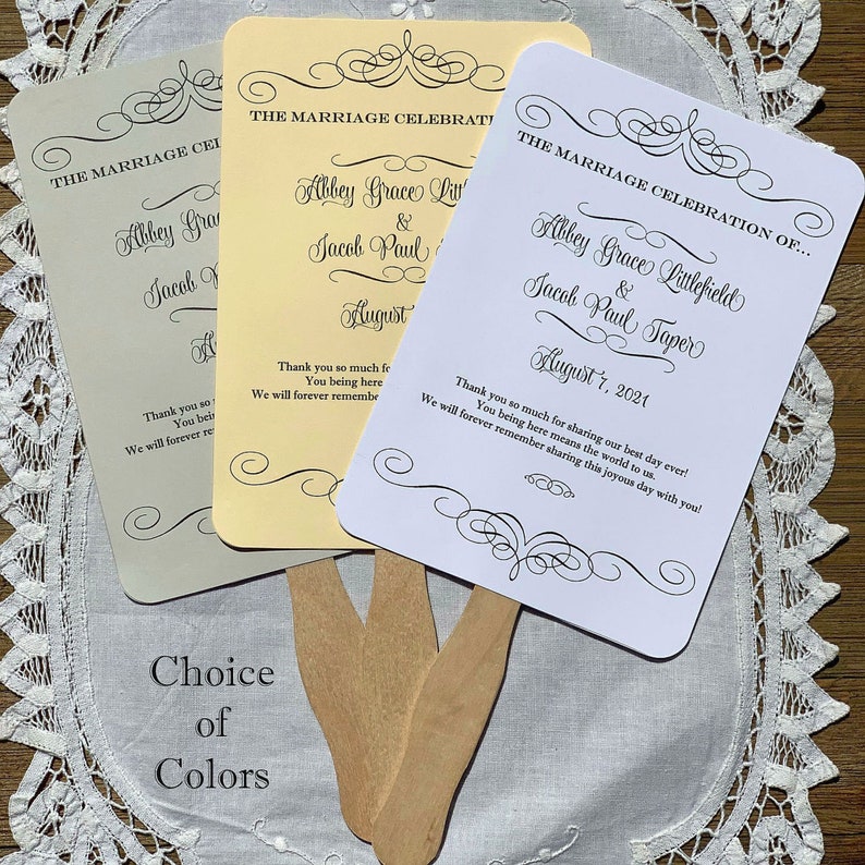 Wedding Fans Wedding Hand Fans Personalized Fans Etsy