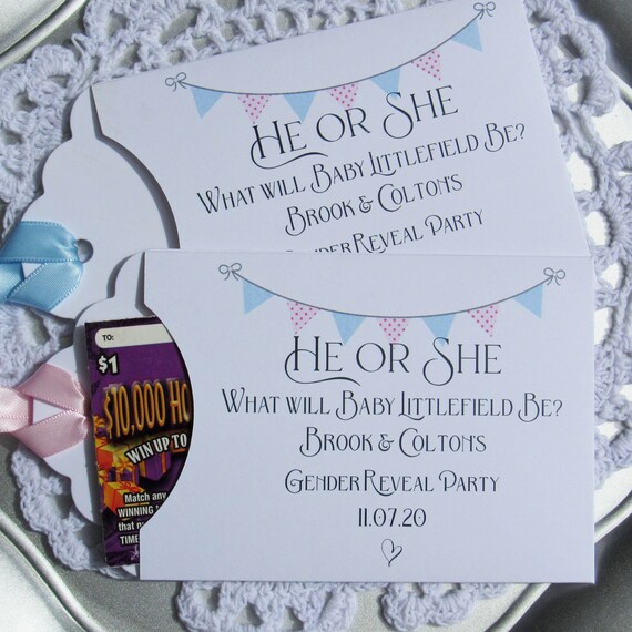 baby reveal favors