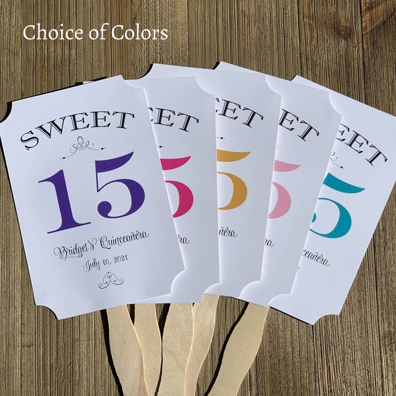 Quinceanera Favors | Quinceanera Favor Fans | Quinceanera Party Favors | Quinceanera Party | Quinceanera Fans | Sweet 15th Birthday Il_570xn