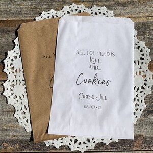 Wedding Cookie Bags - Wedding Cookie Favor - Cookie Bags - Personalized Bags - Wedding Favor Bags - Cookie Buffet Bags