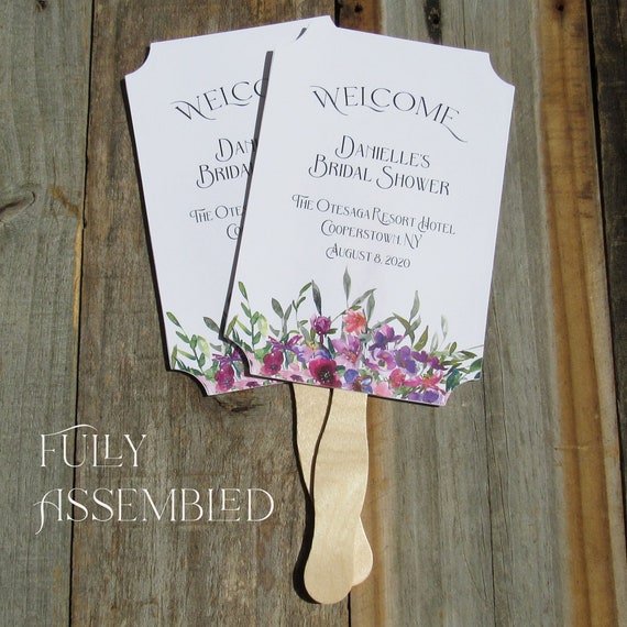 bridal shower fan favors