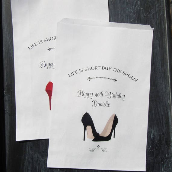 High Heel Favor Bags High Heel Party 40th Birthday Etsy