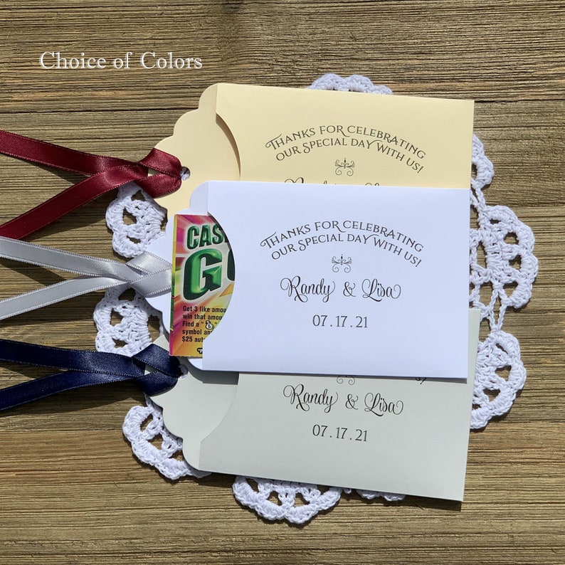 Personalized Wedding Favors, Wedding Table Favor, Wedding Favors, Lottery Holders, Wedding Lotto Favors, Wedding Guest Favors image 2