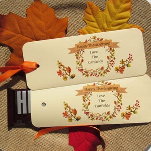 Thanksgiving Favors Thanksgiving Holiday Favors Thanksgiving Dinner Dinner Favors Hershey Bar Favor Fall Favors Party Favors image 4