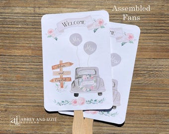 Personalized Wedding Fans: Boho Keepsake Favors