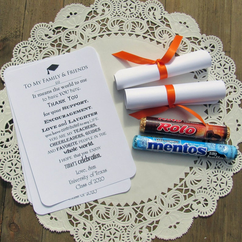 Graduation Party Graduation Diploma Favors Graduation Decorations Graduation Party Favors Grad Favors Graduation