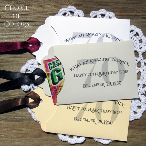 Personalized 70th Birthday Party Favors Lottery Ticket Favors - Etsy