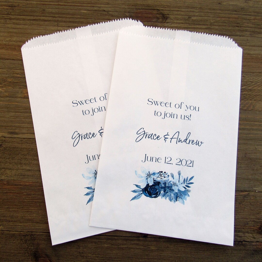 Navy Blue Wedding Favor Bags Navy Blue Favor Bags Navy Blue Wedding ...