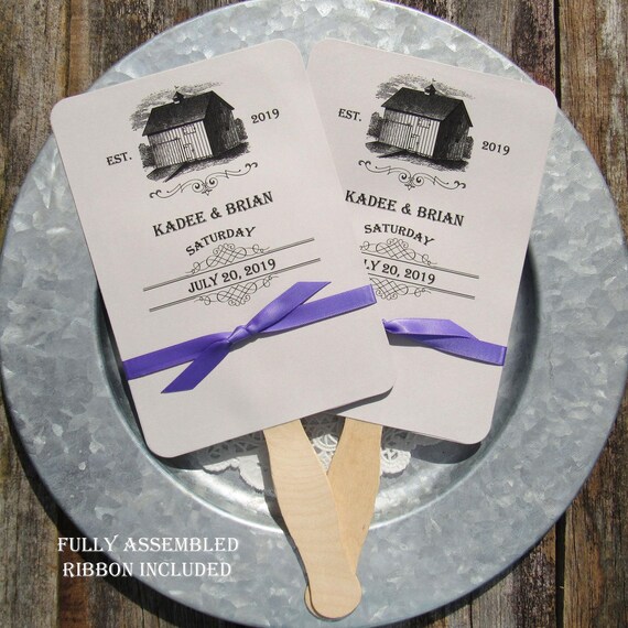 Wedding Fans Country Wedding Fans Rustic Wedding Fans