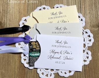 Rehearsal Dinner Favors Personalizable Lottery Ticket
