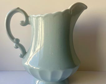 Jarra vintage Metlox Poppytrail Vernon Robin's Egg Blue