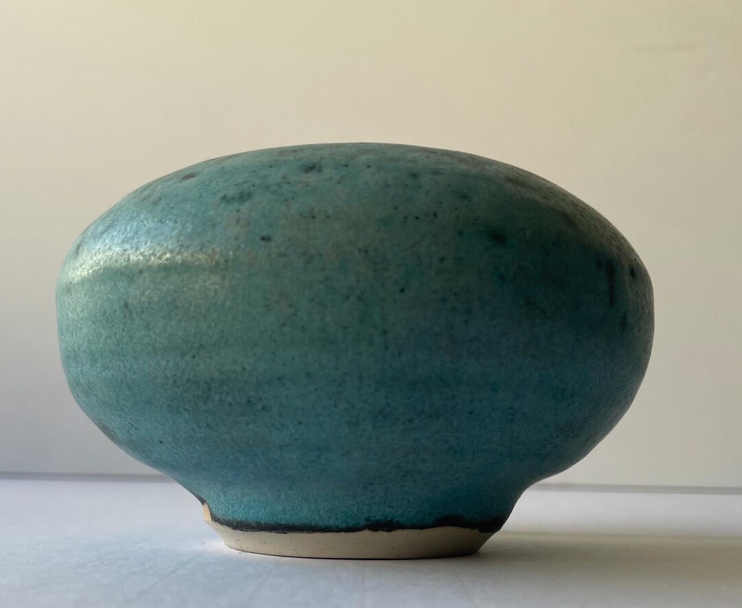 Vintage Otto&vivika Studio Art Pottery Closed Matte Speckeled Blue ...