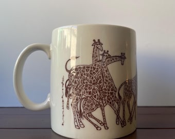 Rara taza vintage Taylor&NG Jirrafe Orgy, San Francisco