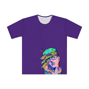 Jotaro Purple T-shirt,  Anime T-Shirt, Jojo&#39;s Bizarre Adventure