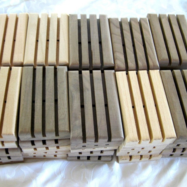 50 Standard Size Wooden Soap Dishes,  wholesale priced, bulk pack, B5, RESERVED