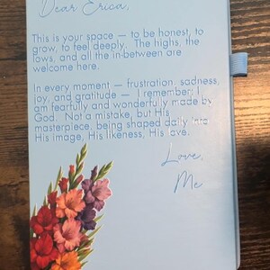 Custom &quot;Dear [Name]&quot; Journal, Personalized Faith Notebook,Encouraging Christian Gift