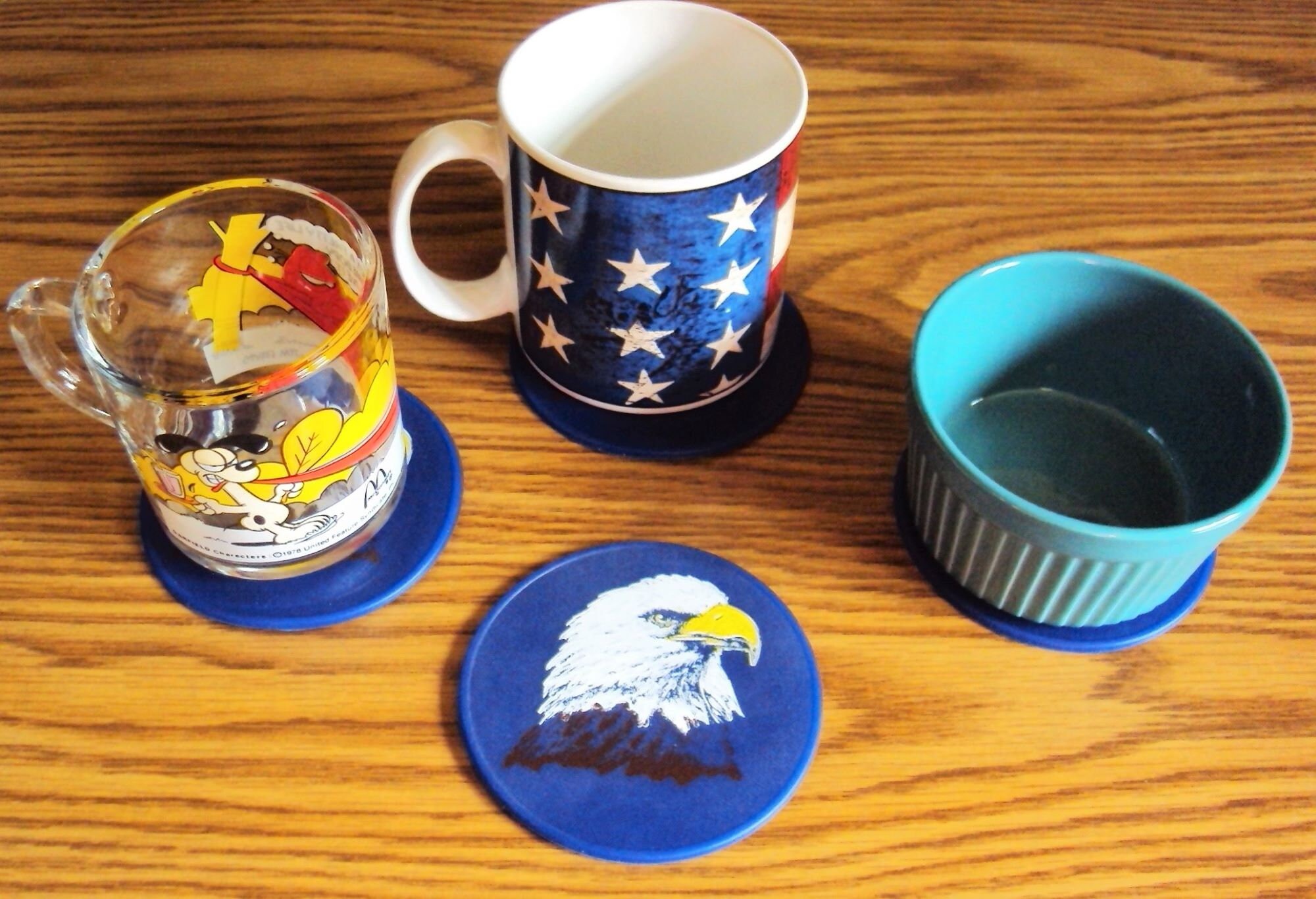 Blue Eagle Table Coaster Drink Coasters Office Coaster Desk Etsy