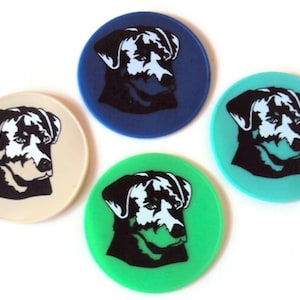 Black Labrador Silicone  Table Coasters, Bottle Opener, Spoon Rest, Office Coasters, Drink Coaster, Countertop Coasters